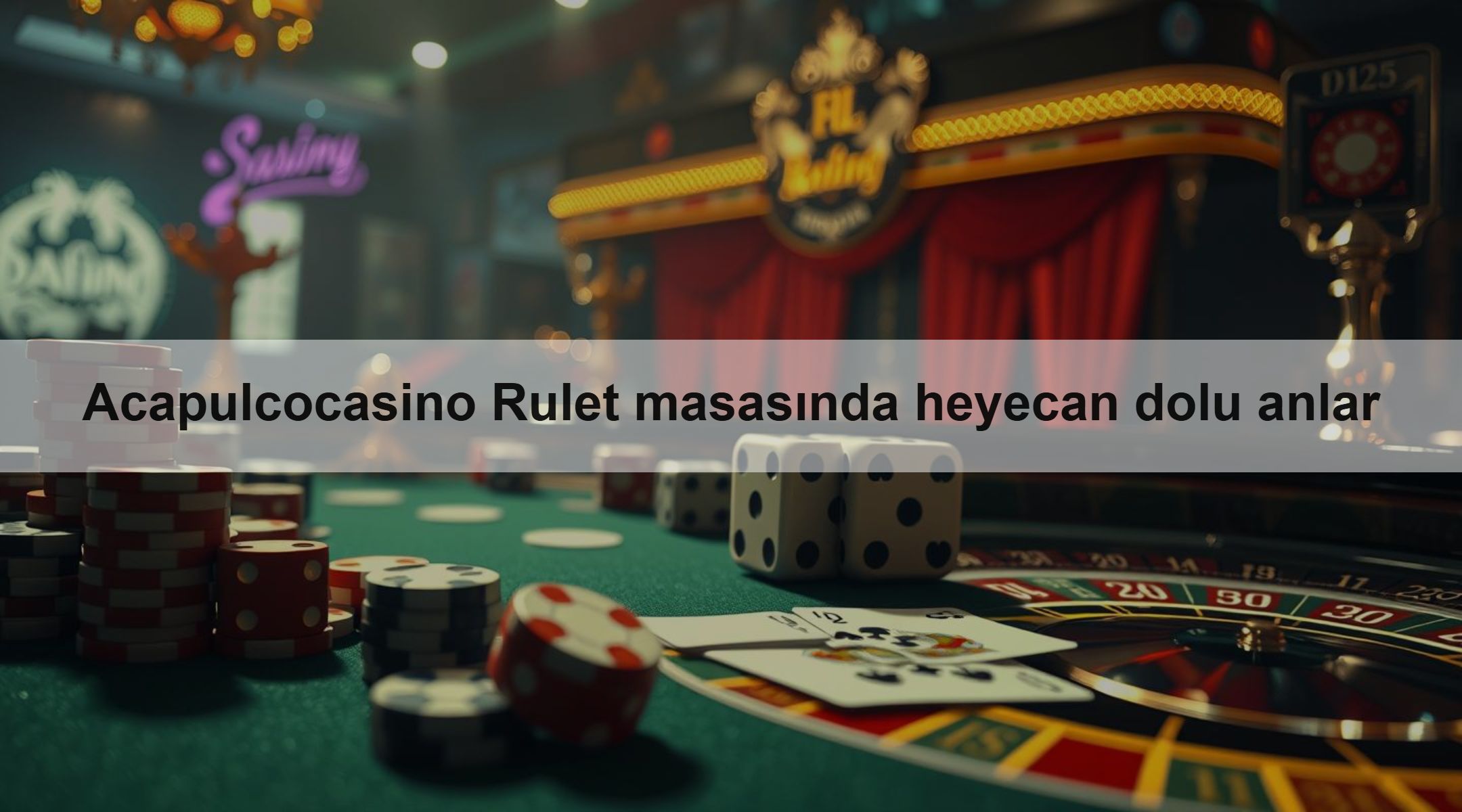 Acapulcocasino Rulet masasında heyecan dolu anlar
